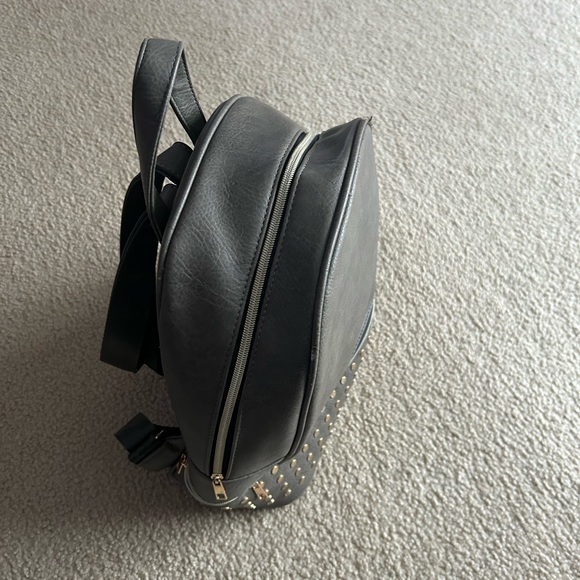 Gray Studded Backpack - Picture 2 of 6